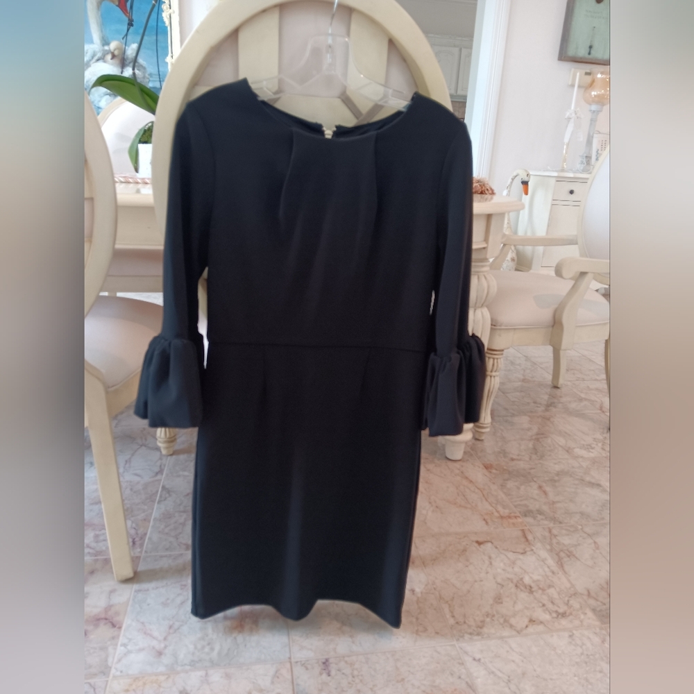New Designer Alexia Admor Size 4 Black Long Sleeve Dres